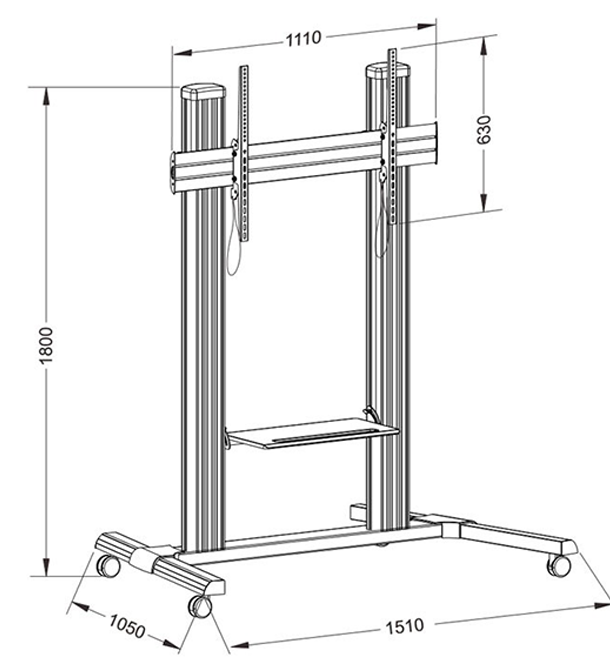 Dimensiones TouchScreen CM-TS 16