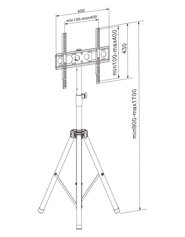 Dimensiones TouchScreen CM-TS 400